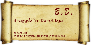 Bragyán Dorottya névjegykártya